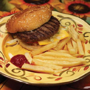 HAMBURGUESA CON QUESO